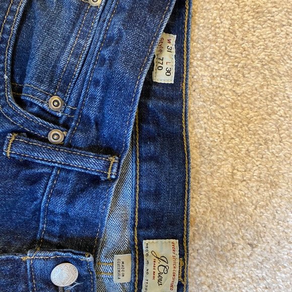 J. Crew 770 Jeans - Dark Blue - 31 x 30 - Picture 2 of 3